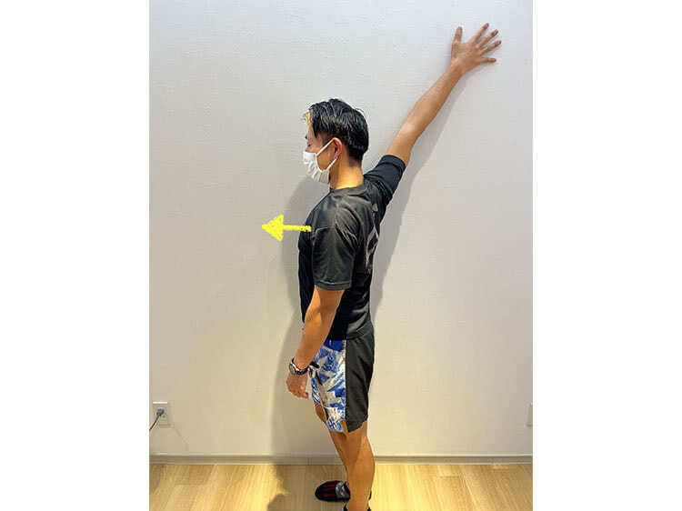 小胸筋ストレッチの写真